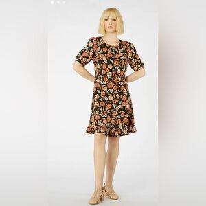 Vintage feel- floral, groovy, boho, hippie, 90’s style dress. Sz 16 AU